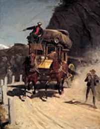 Rudolf Koller Zweispannige Gotthardpost oil painting picture